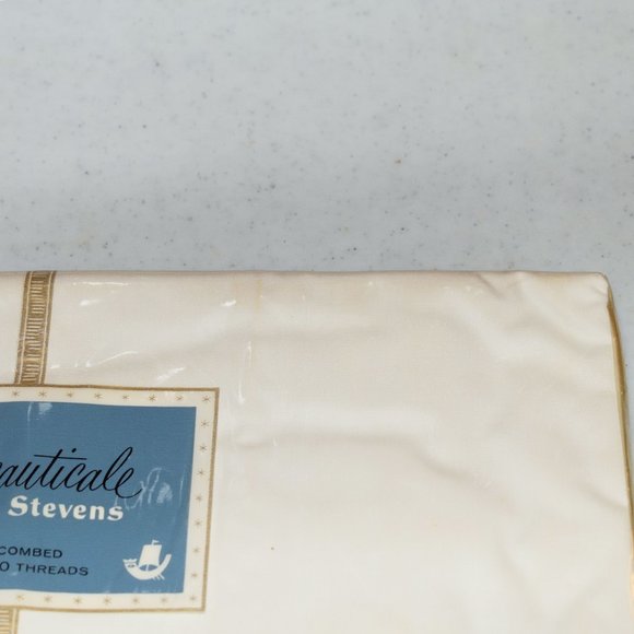 NWD Stevens Beauticale Cotton 200 Thread (2) Cream Pillow Cases 42 x 38.5 - Picture 7 of 9